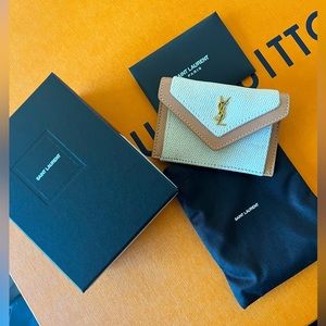 Saint Laurent Women Woven Wallet